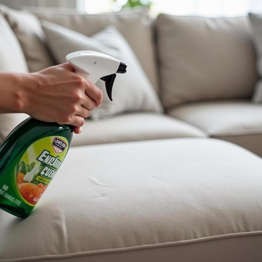 Using Enzymatic Cleaner on Couch