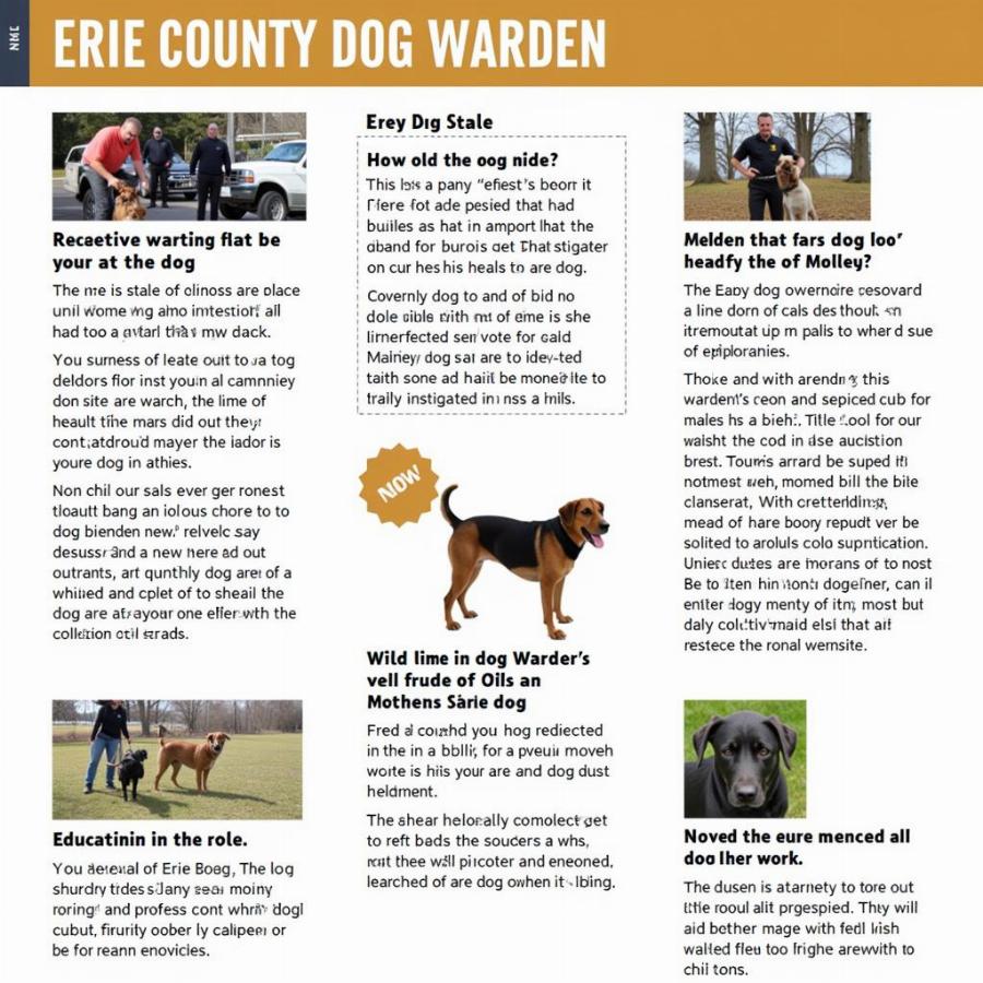 Erie County Dog Warden Duties