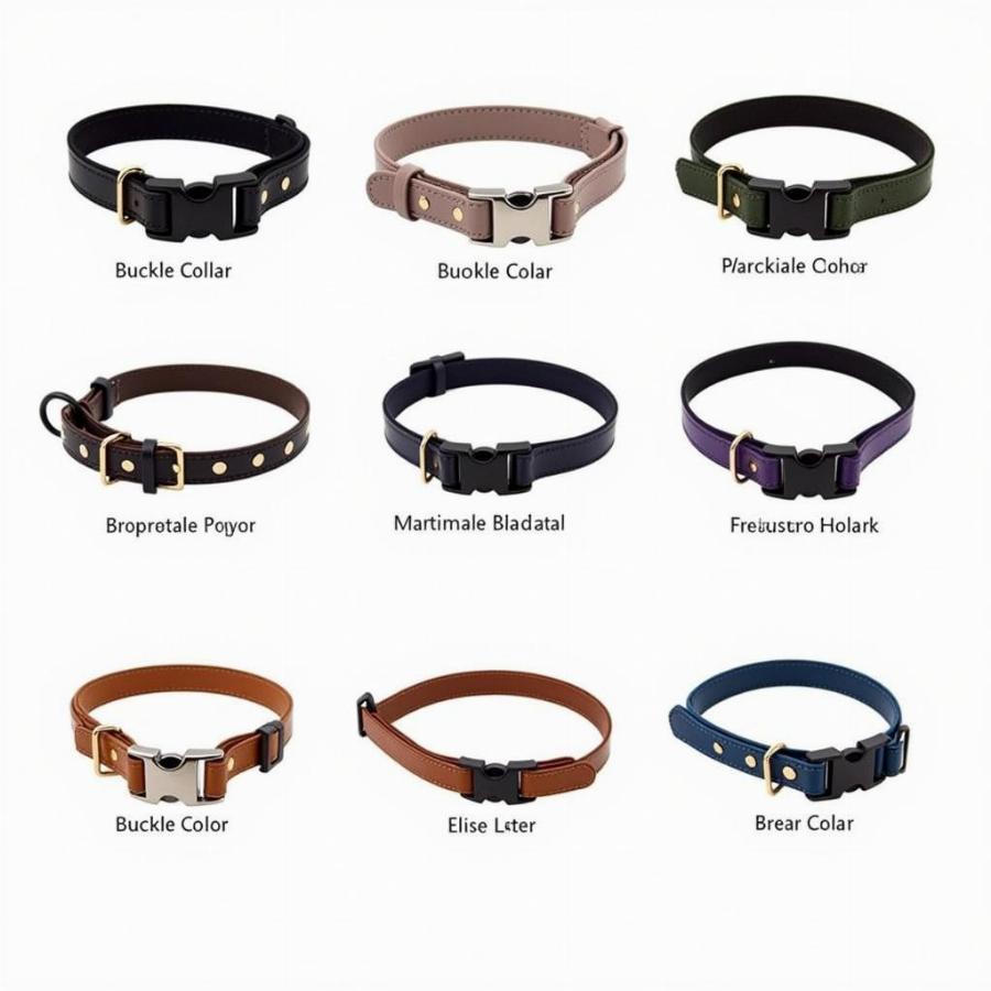 Different types of extra extra small dog collars