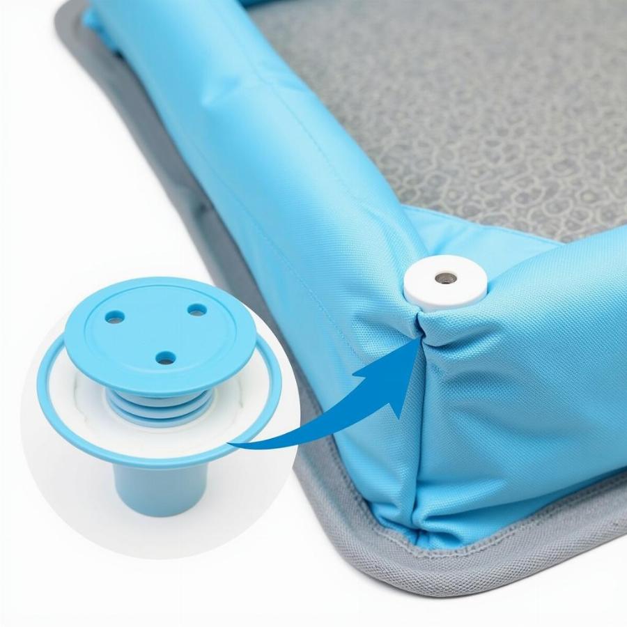 Foldable Dog Pool with Drain Plug and Non-Slip Bottom