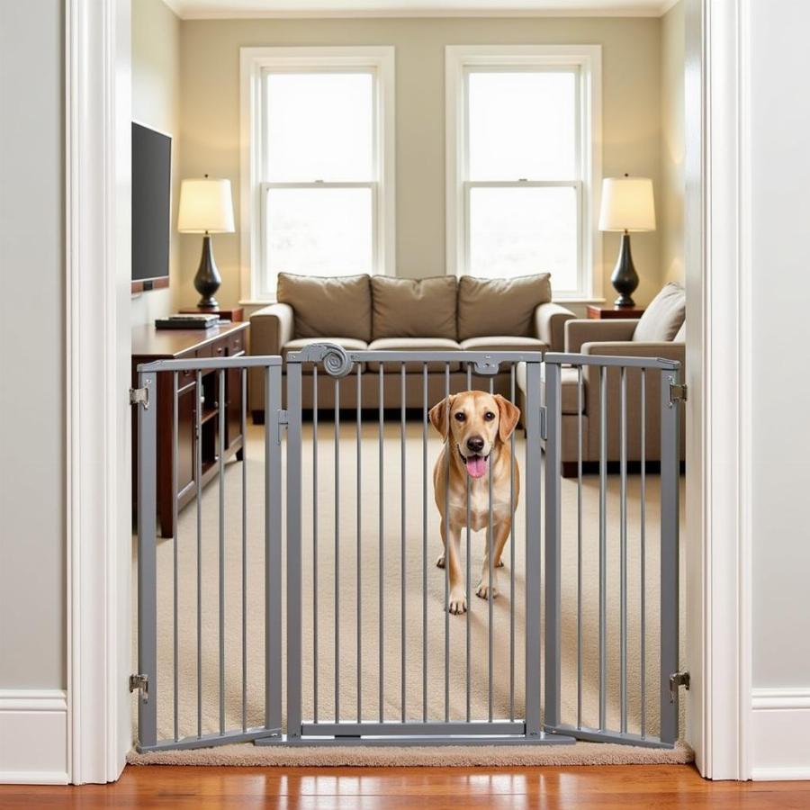 Freestanding Tall Pet Gate Dividing Room