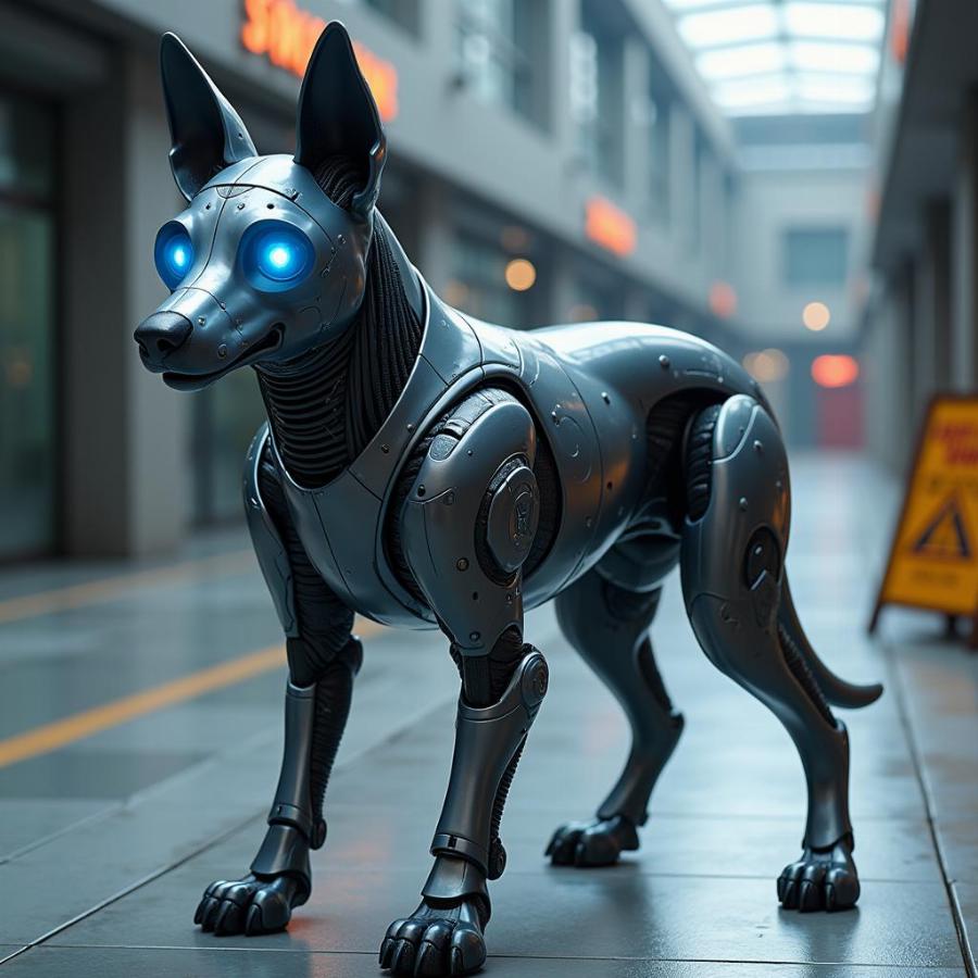 Futuristic Dog Animatronic Concept