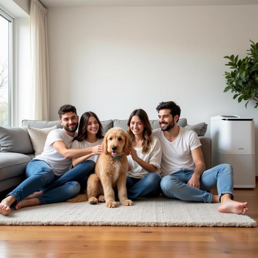 Goldendoodle in a Hypoallergenic Home