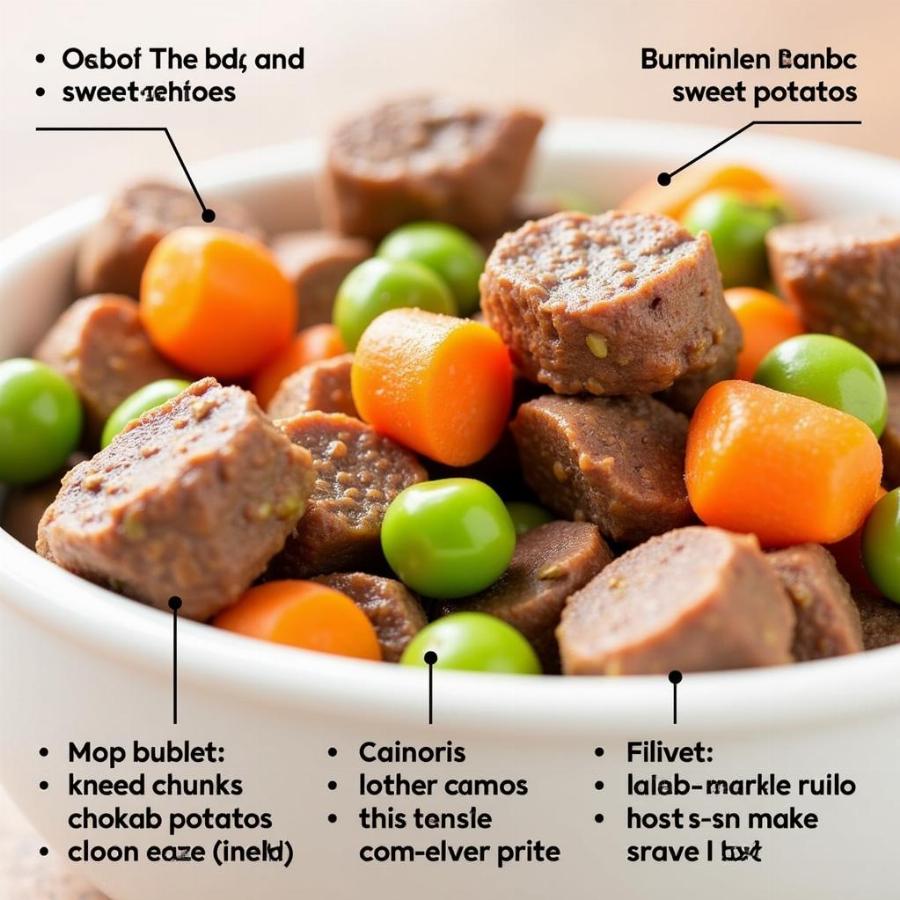 Ingredients in Grain Free Lamb Dog Food