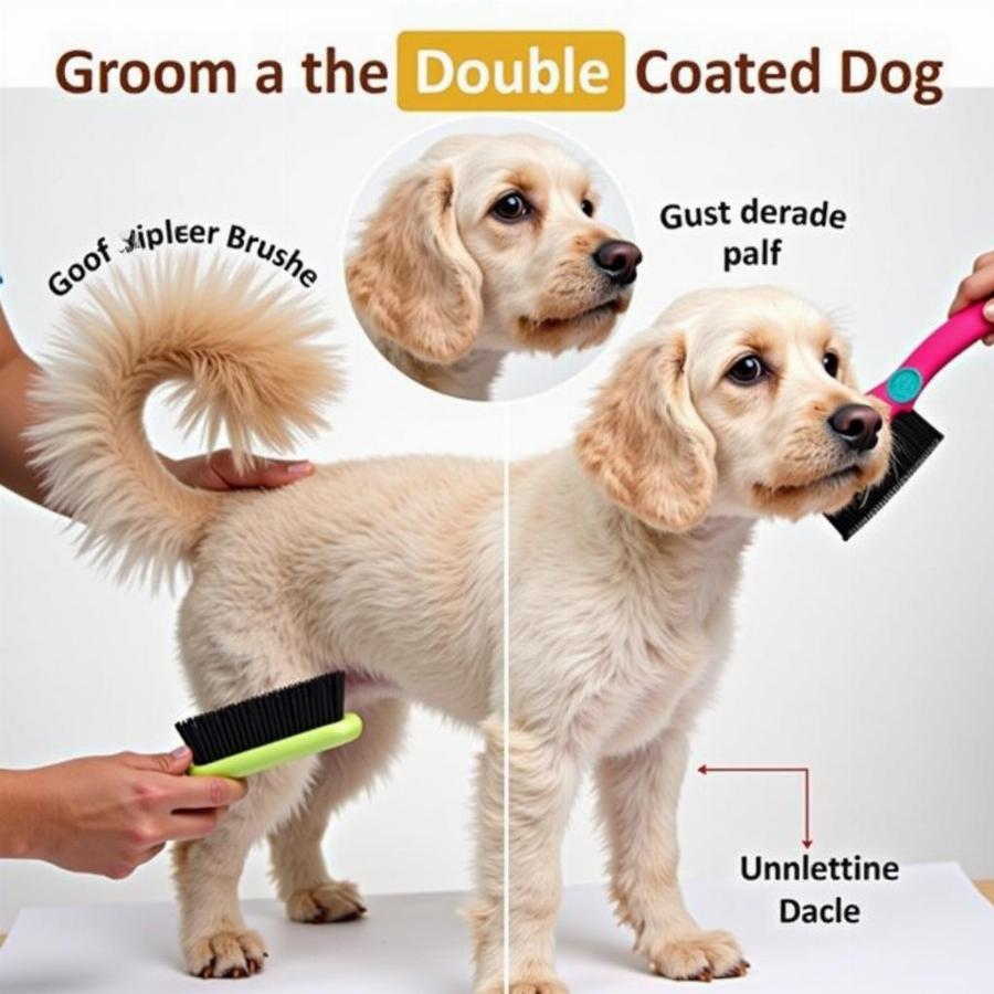 Grooming a Double Coated Dog