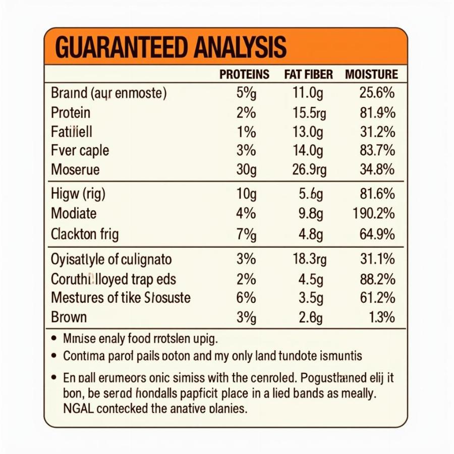 Understanding the Guaranteed Analysis on a Dog Food Label