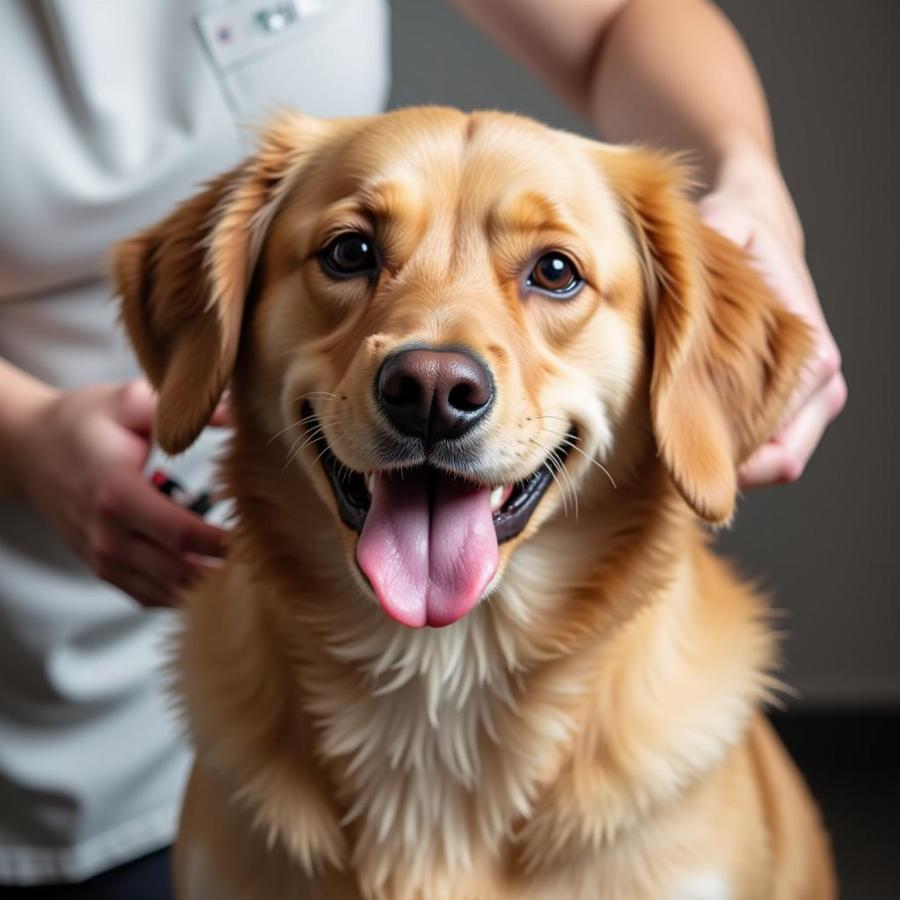 A Happy Dog After a Grooming Session in Cypress, TX