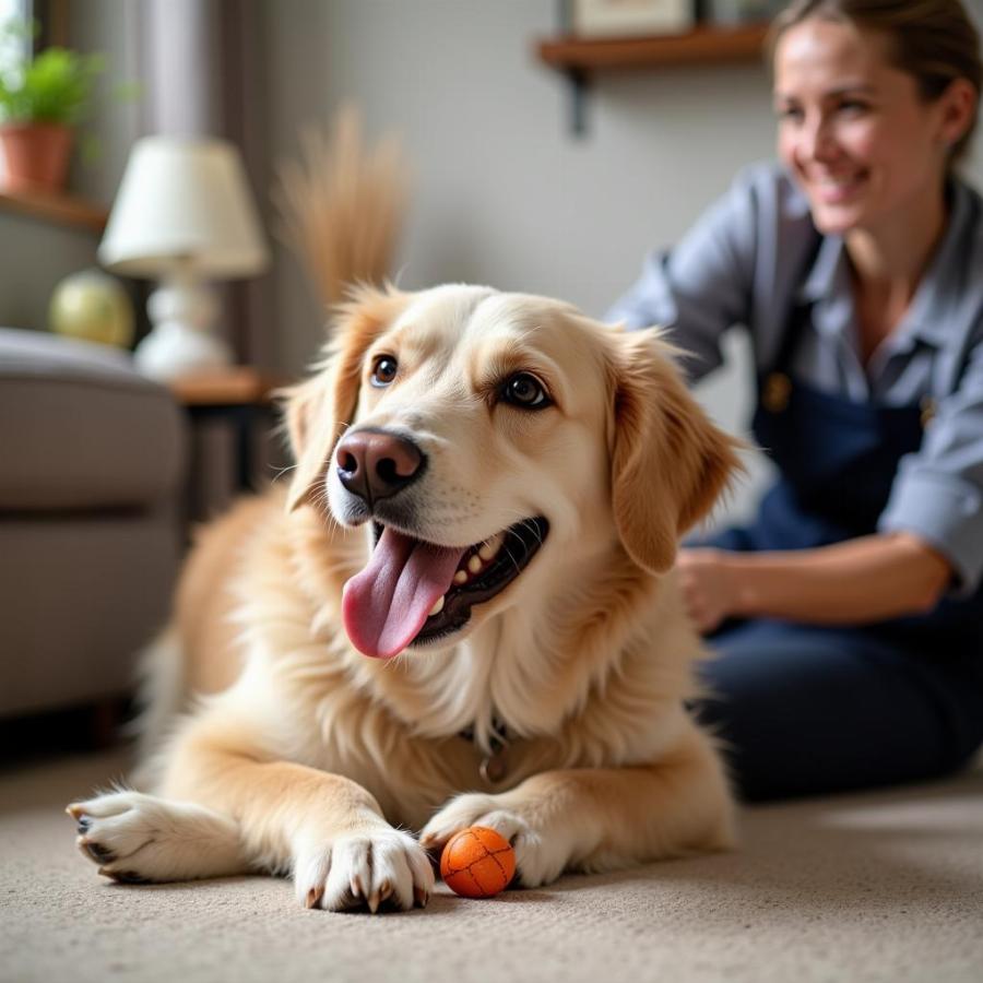 Happy Dog at Dog Hotel