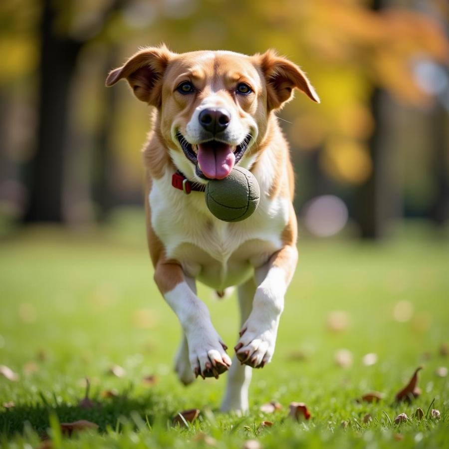 Healthy Dog Playing