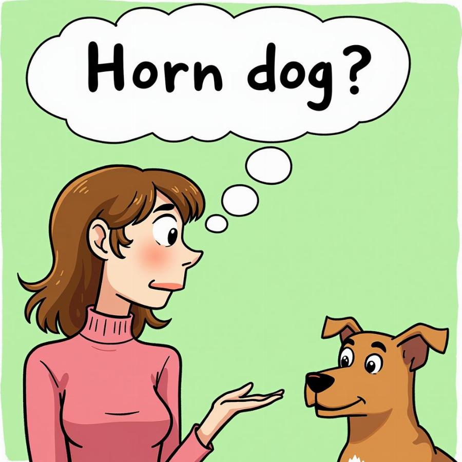 Misconception about "horn dog" meaning