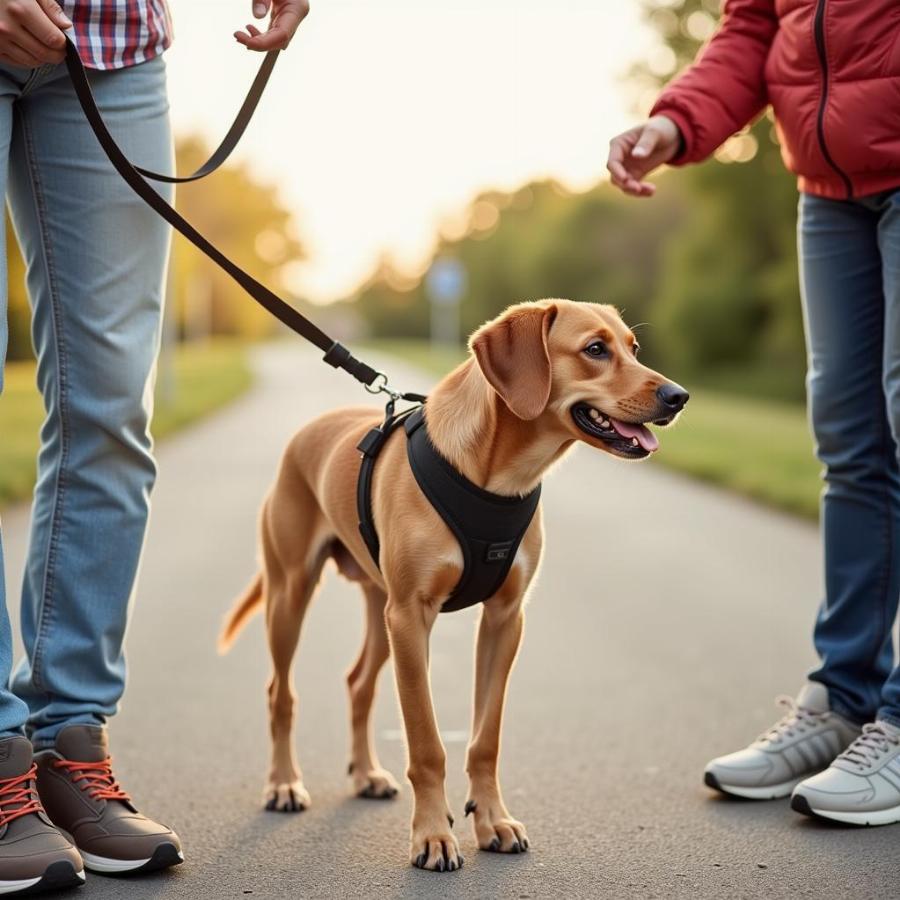 Huấn Luyện Chó Đi Dạo Với Harness