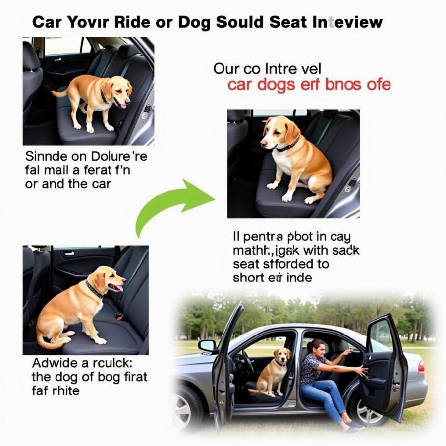 Training a dog for car rides