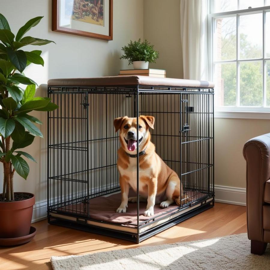 Placing an Indoor Kennel in a Quiet Corner