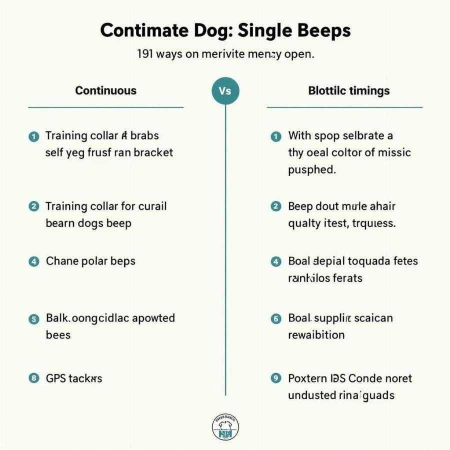 Interpreting Dog Collar Beeps: Continuous vs. Single