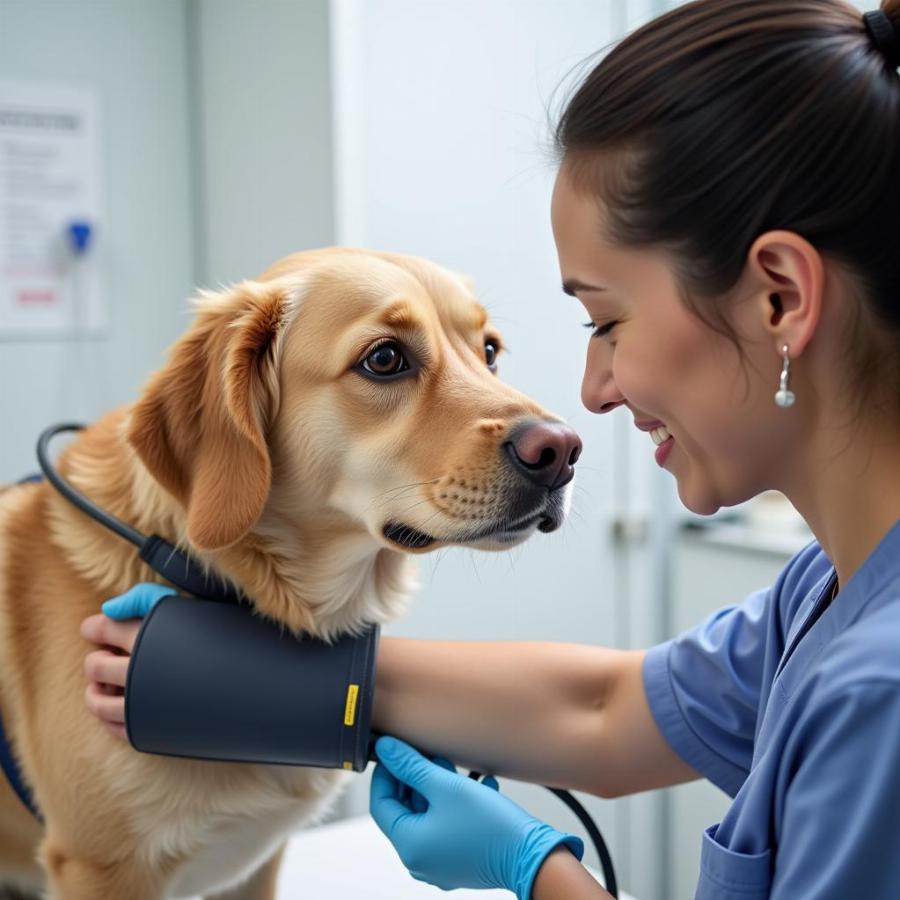 Checking Dog's Blood Pressure