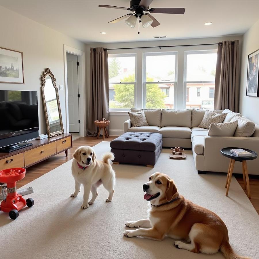 Kylie Jenner's Dogs Playing in Her Home