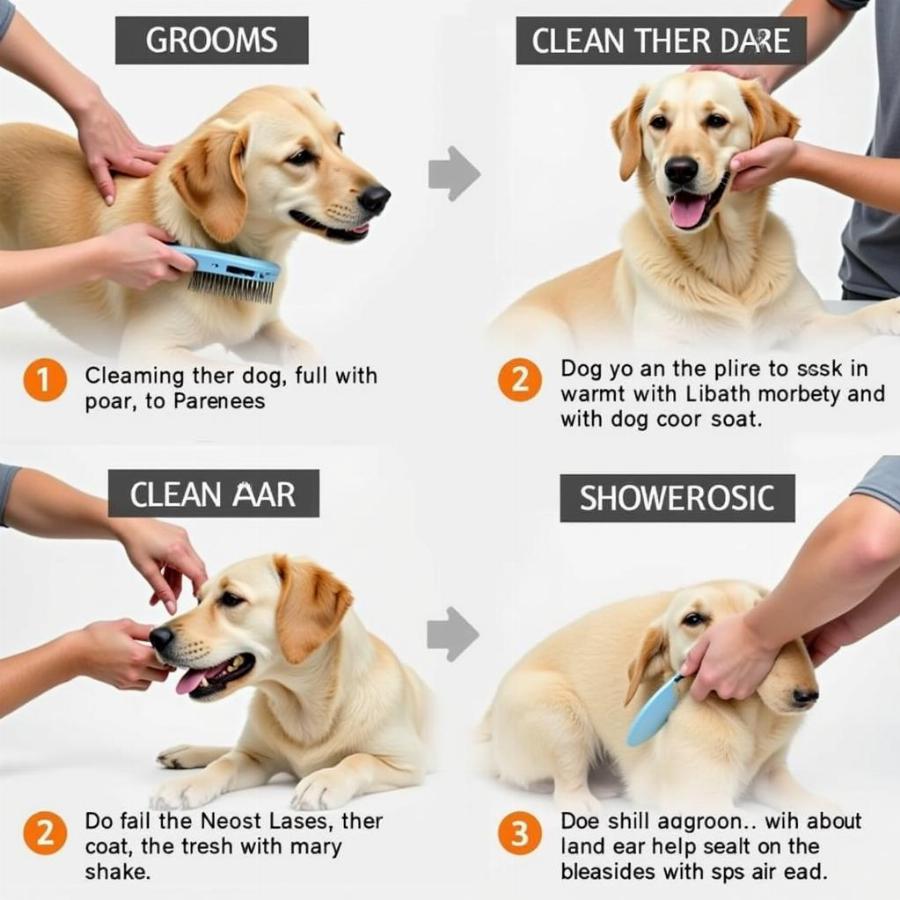 Lab Pyrenees Dog Grooming