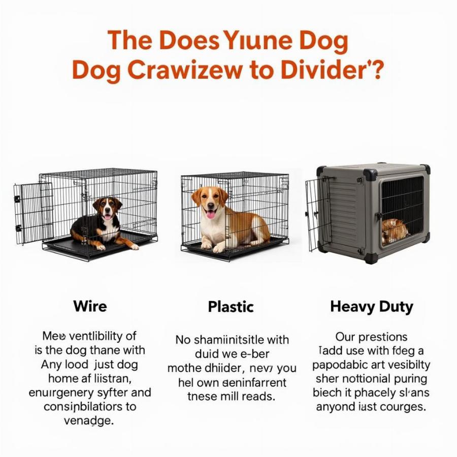 Different Types of Large Dog Crates with Dividers