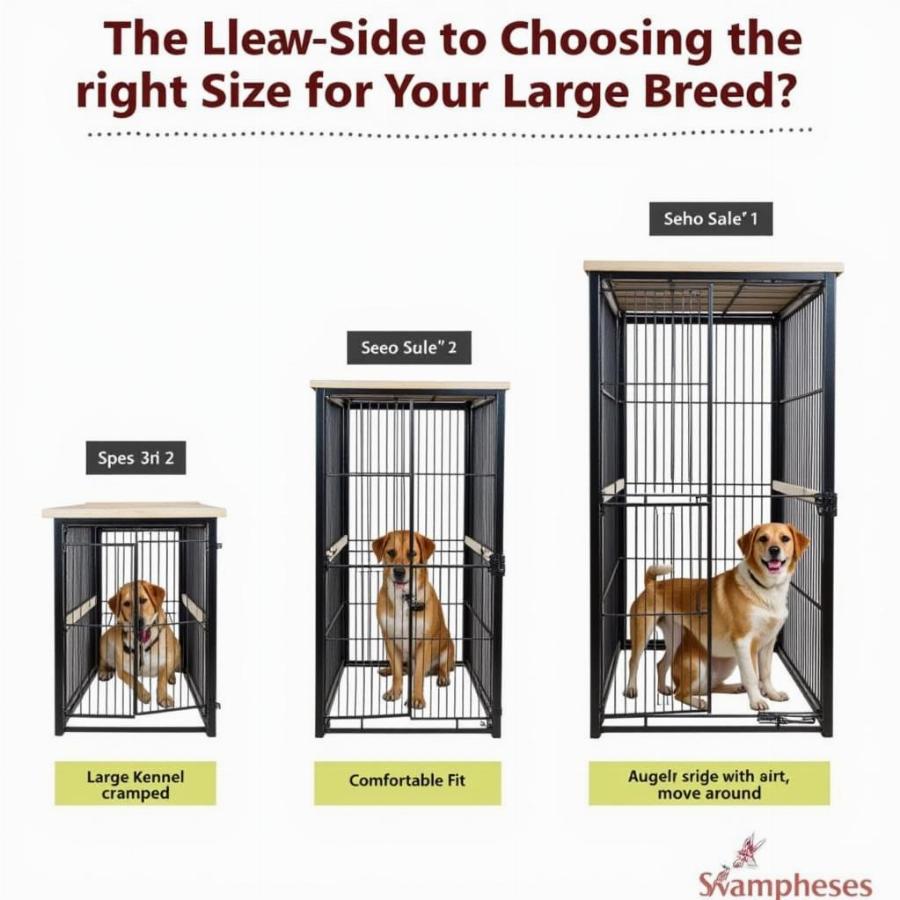 Comparing Sizes of Large Dog Kennels