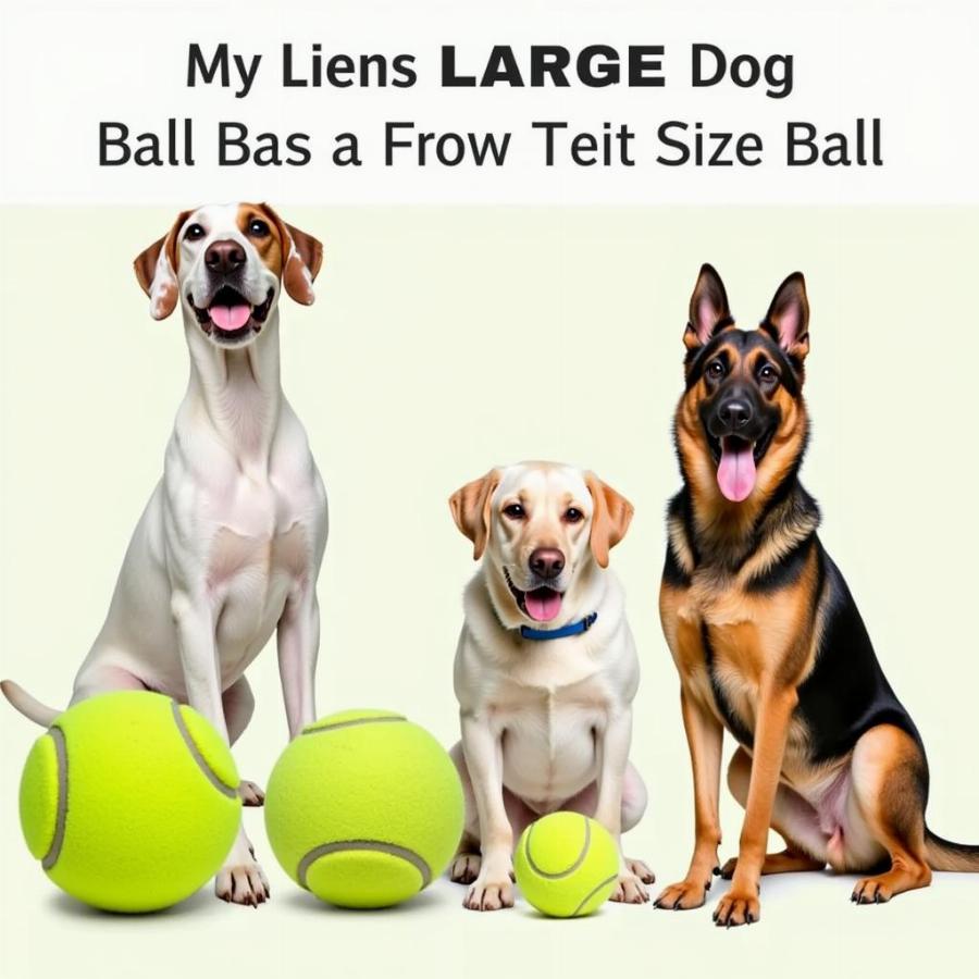 Large Tennis Balls for Different Dog Breeds