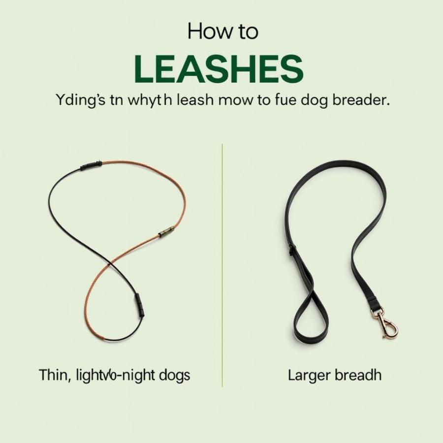 Dog Leash Sizes for Small and Large Breeds