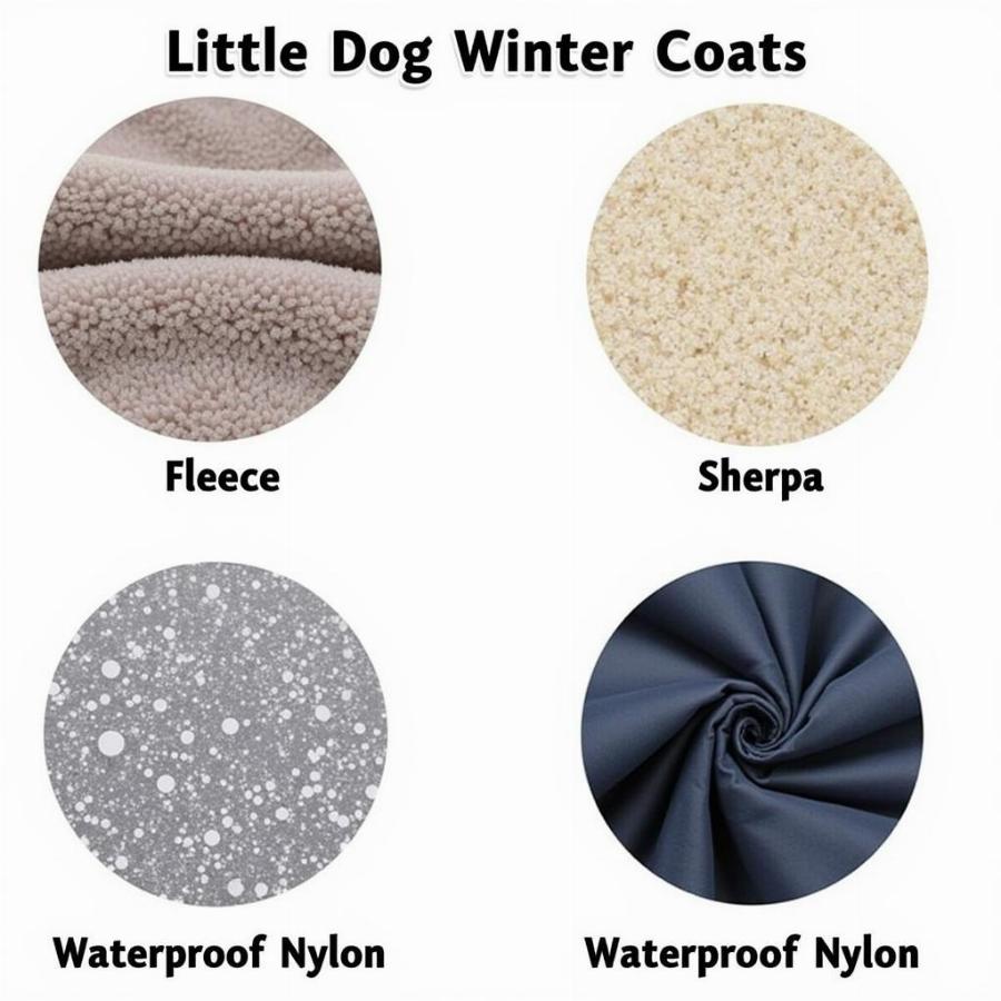 Different Materials for Little Dog Winter Coats