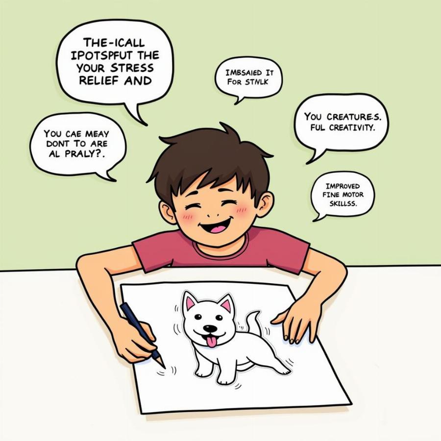 Benefits of coloring dog pictures