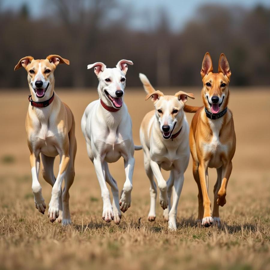 Long-Legged Dog Breeds Running