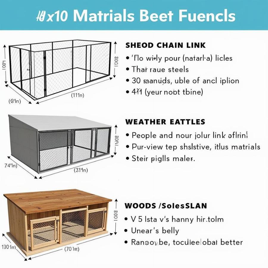 Choosing materials for a 10x10 outdoor dog kennel