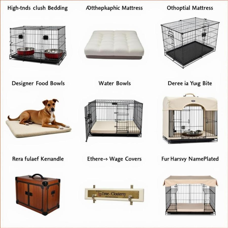 Luxury Dog Cage Accessories