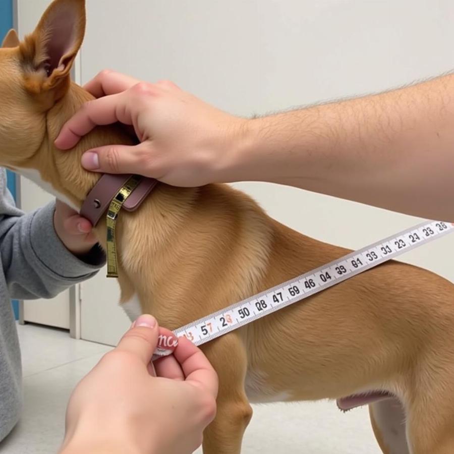 Measuring a Dog's Neck for a Badass Collar