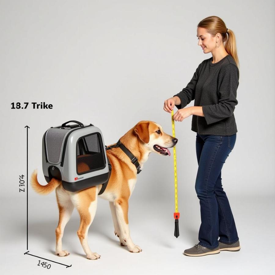 Measuring a Large Dog for Correct Carrier Size