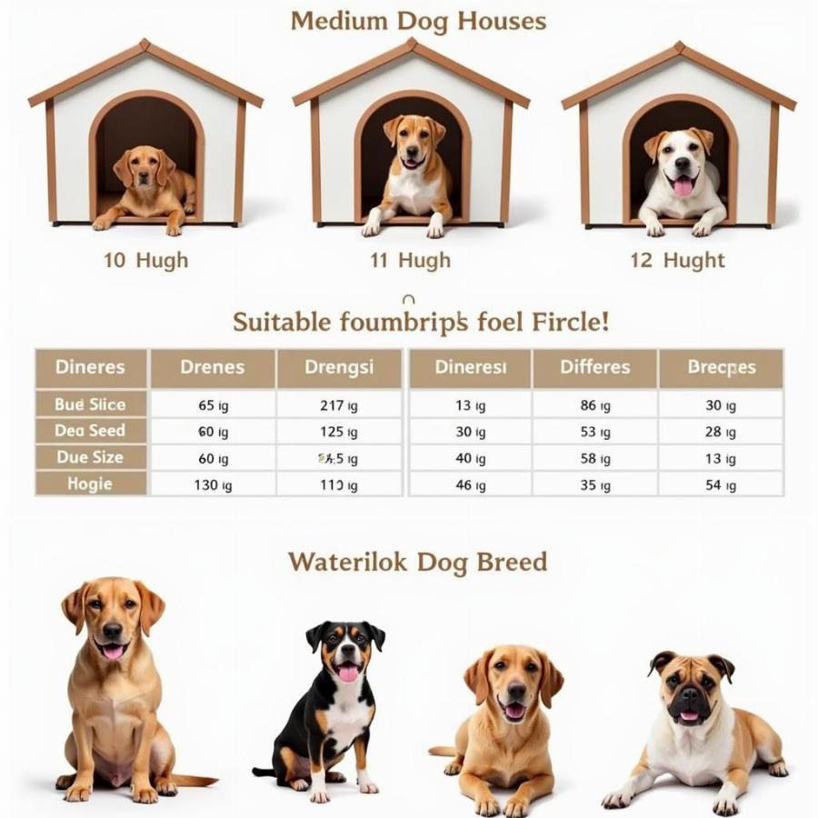 Medium Dog House Size Comparison Chart