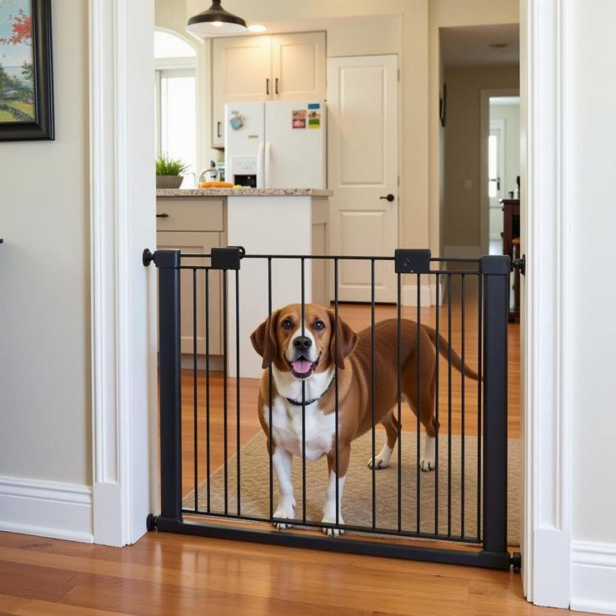 Metal Dog Gate for Wide Opening