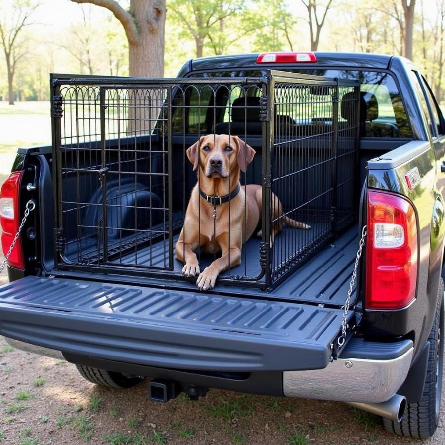 Durable Metal Hunting Dog Kennel with Ventilation