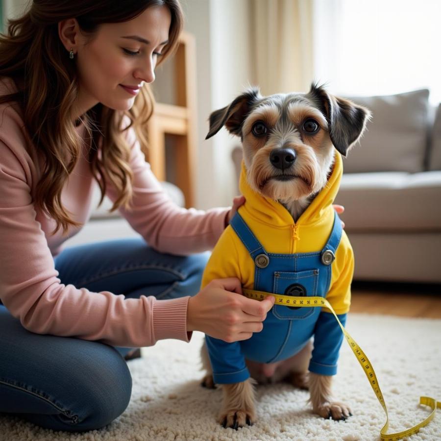 Minion Dog Costume Fitting Guide