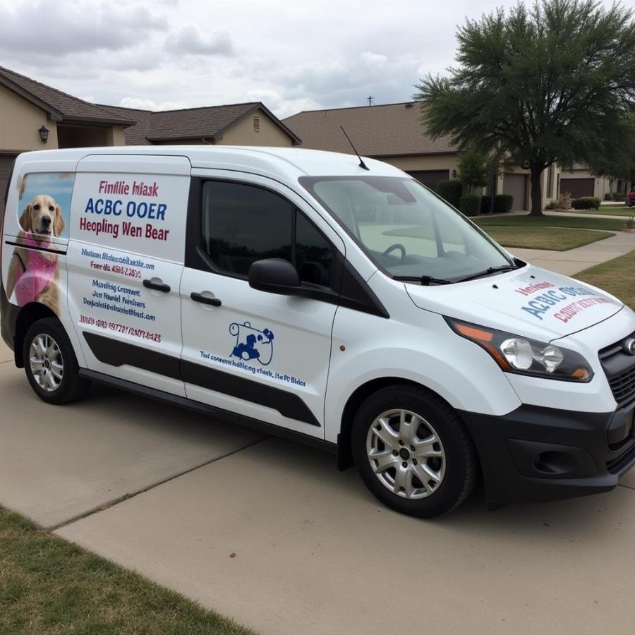 Mobile Dog Grooming Van in Lubbock