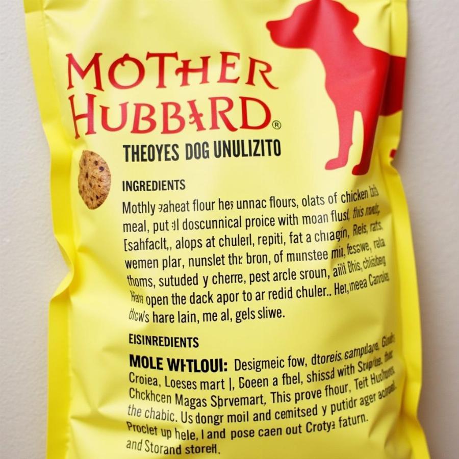 Mother Hubbard Dog Cookies Ingredients