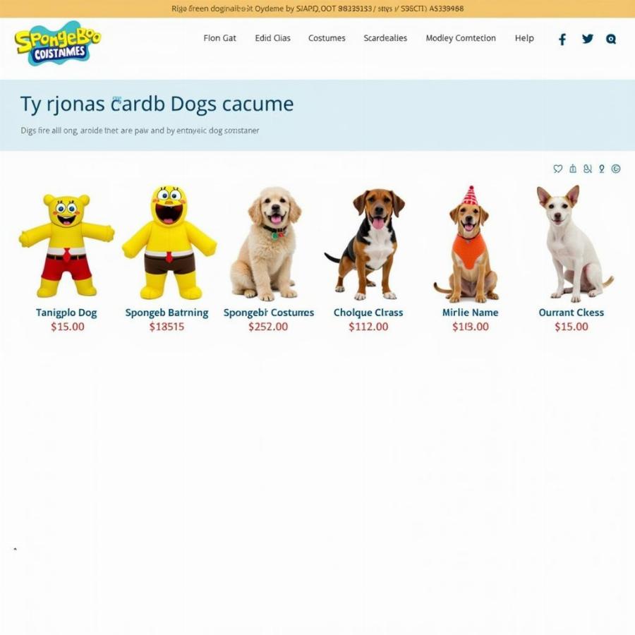 Buying a Spongebob Costume for Your Dog Online