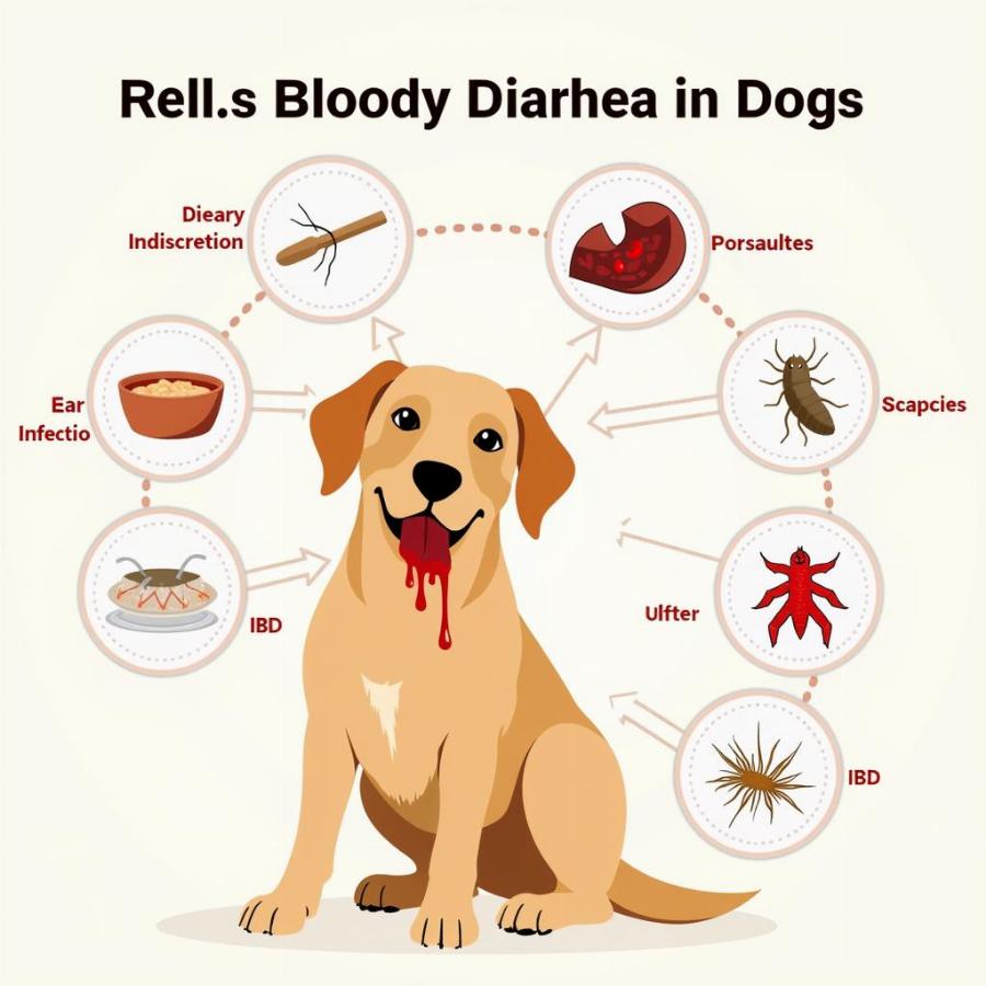 Causes of bloody diarrhea in dogs