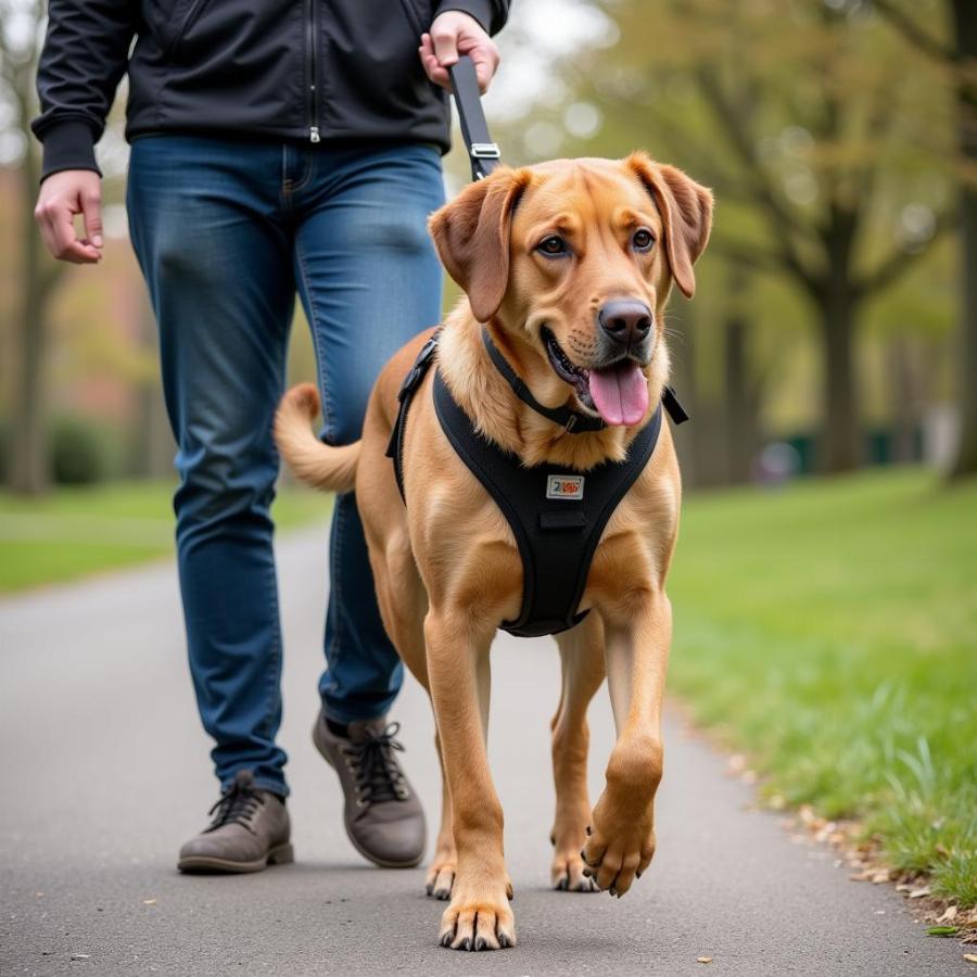 Áo harness chống kéo cho chó lớn