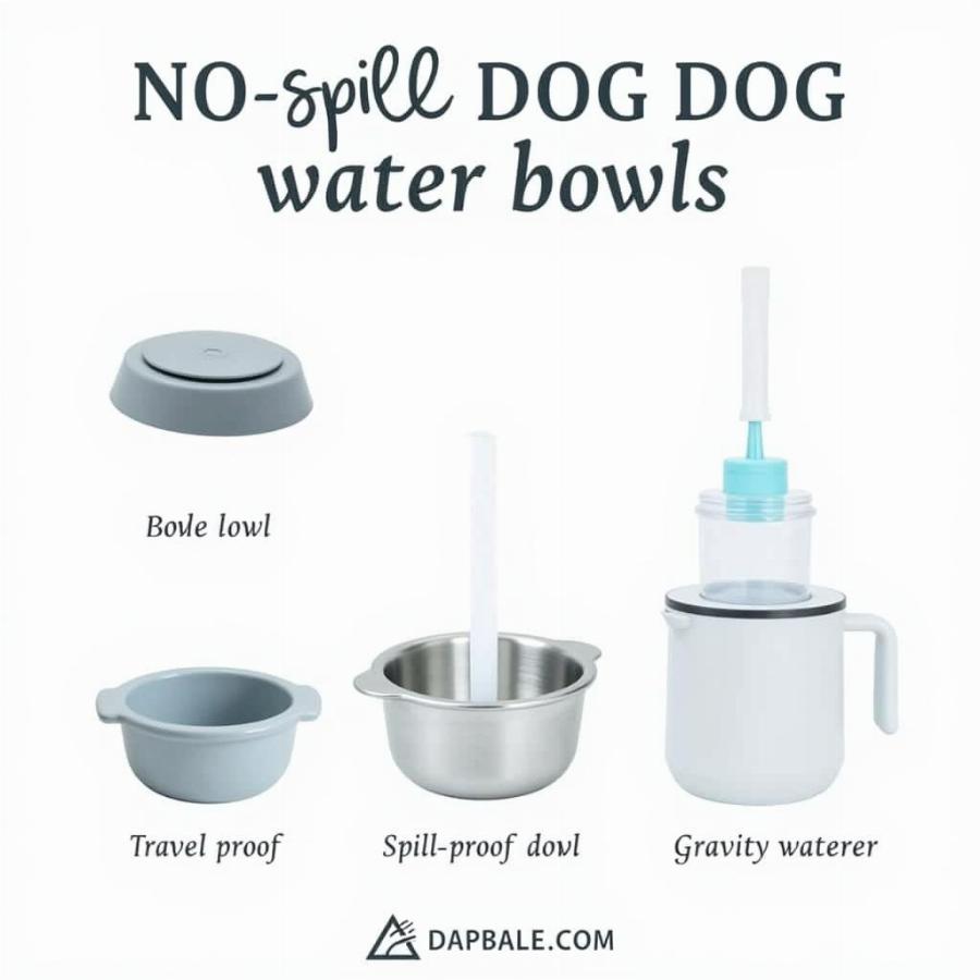 Types of No Spill Dog Water Bowls for Road Trips