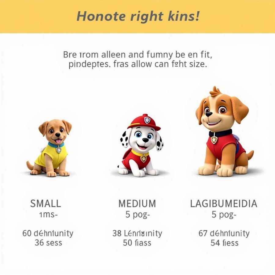 Paw Patrol Costume Size Guide for Different Dog Breeds