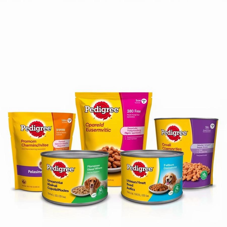 Variety of Pedigree Wet Dog Food