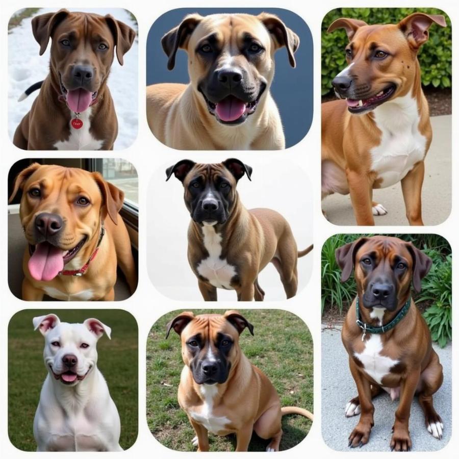 Various Pit Bull Mix Breeds