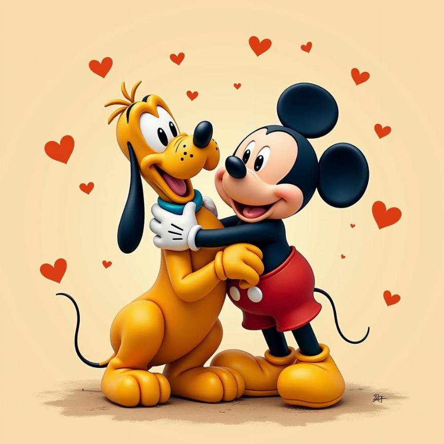 Pluto and Mickey: A Timeless Friendship