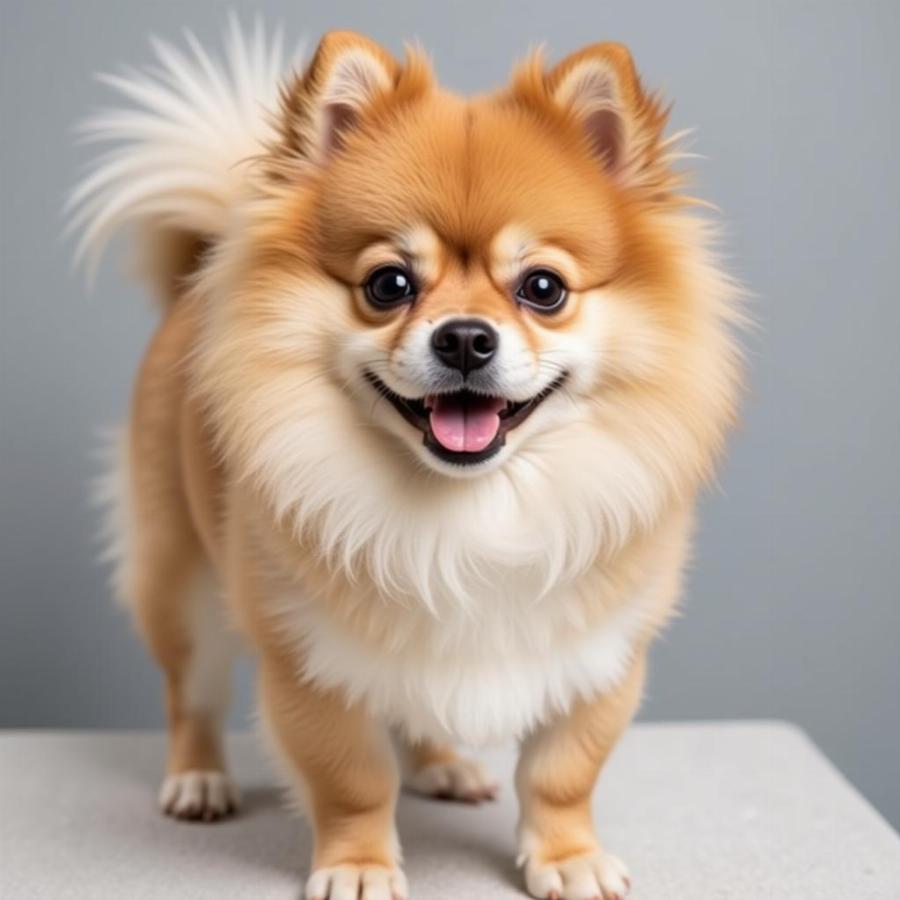 Pomeranian Lion Cut Example