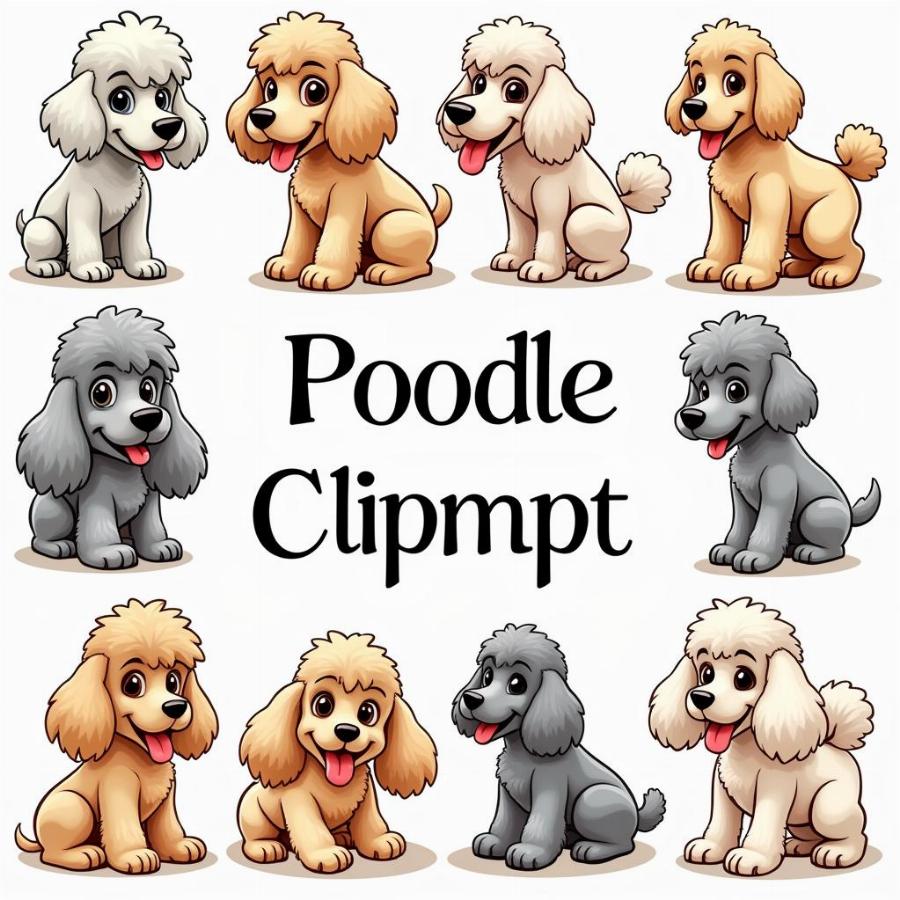 Using Poodle Clipart in Different Projects