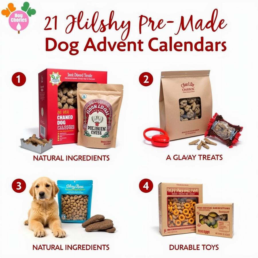 Examples of high-quality pre-made dog advent calendars