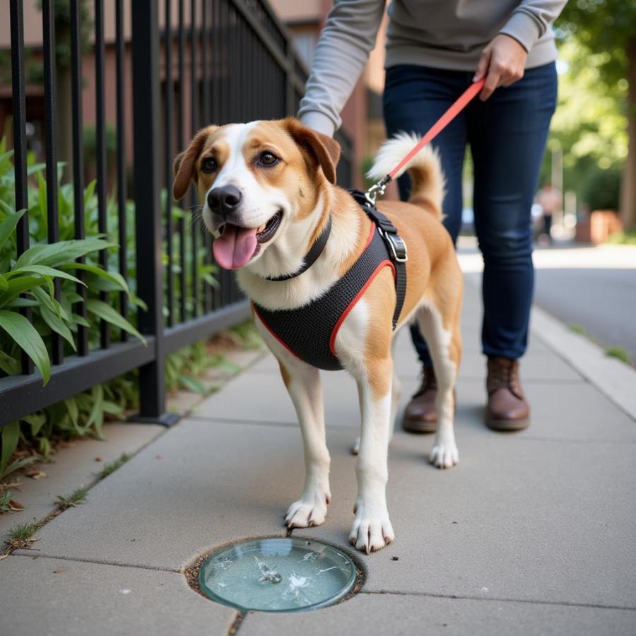 Preventing dog paw injuries while walking